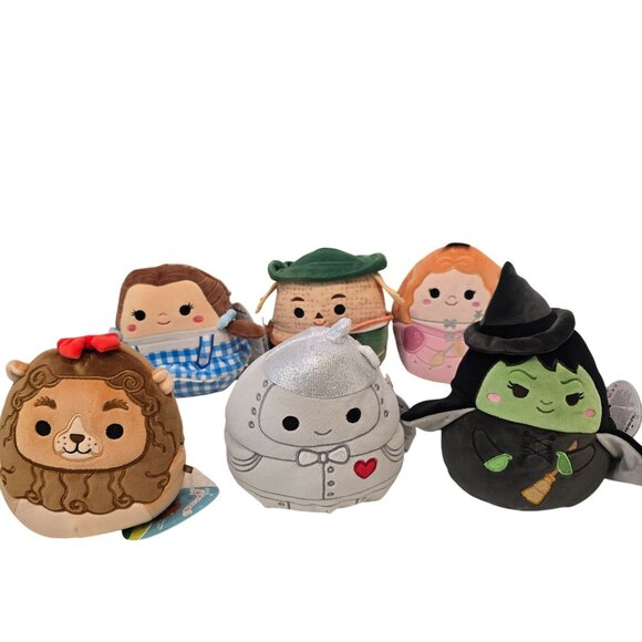 Wizard Of Oz Squishmallows Set Dorothy Scarecrow Lion Tin Man Glinda Wicked Witc - Picture 3 of 5